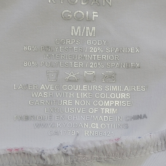 Kyodan Women's Multi Color Geometric Print Golf/Pickleball Skirt/Skort Sz M - Picture 10 of 10